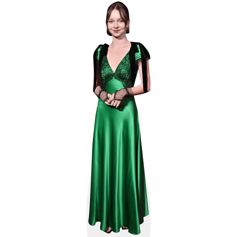 sachin and babi light blue dress Emma Myers (Green Dress) Cardboard Cutout -